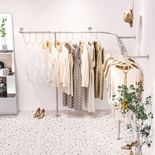 Load image into Gallery viewer, Jelimate Boutique Metal Clothing Rack Wall Clothing Shelf 350cm Garment Display Rack Hanging Clothes Rack Clothing Storage Rack Display Clothing Hanger JE276
