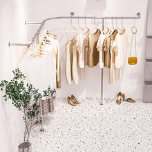 Load image into Gallery viewer, Jelimate Boutique Metal Clothing Rack Wall Clothing Shelf 350cm Garment Display Rack Hanging Clothes Rack Clothing Storage Rack Display Clothing Hanger JE276
