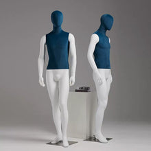 Load image into Gallery viewer, Jelimate Male Full Body Mannequin for Clothes Display,Upper Body Linen Dress Form Painting Bottom Leg,Men Mannequin Torso Display Manikin Dummies
