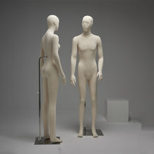 Load image into Gallery viewer, Jelimate Female Male Full Body Sitting Standing Flexible Mannequin,Black Beige Fully Pinnable Soft Foam Dress Form,Jewelry Clothing Mannequin Body
