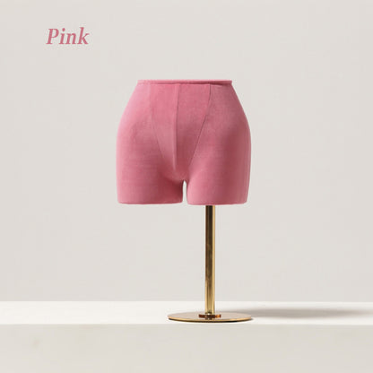 Jelimate High Quality Underwear Mannequin Torso Female,Colorful Velvet Dress Form Women Hip Mannequin Butt,Trouser Pant Mannequin For Boutique Store Display