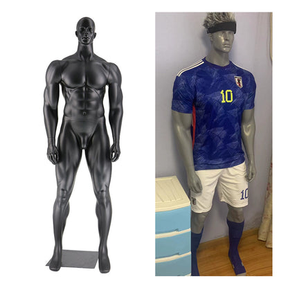 Jelimate Luxury Window Adult Male Mannequin Full Body,Muscle Sport Mannequin Torso With/Without Head,Clothing Dress Form Athletic Mannequin Fitness Model