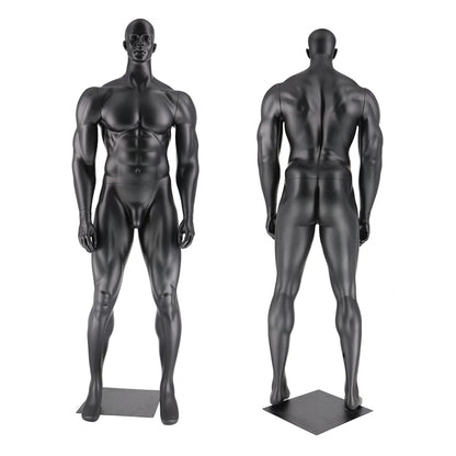 Jelimate Luxury Window Adult Male Mannequin Full Body,Muscle Sport Mannequin Torso With/Without Head,Clothing Dress Form Athletic Mannequin Fitness Model