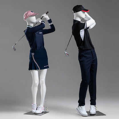 Jelimate High Quality Male Female Full Body Mannequin,Fiberglass Tennis Golf Playing Sport Mannequin,Window Display Clothing Dress Form Athletic Model