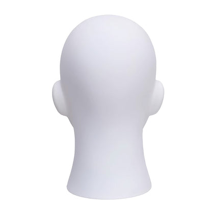 Jelimate Realistic Male Mannequin Head Mannequin,Fiberglass Mannequin Head Manikin Wig Display Stand,Abstract Men Mannequin Head Dress Form Hat Display Rack,Headphone Mask Scarf Sunglasses Display Head Model Shooting Display Props