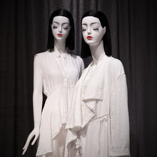 Lade das Bild in den Galerie-Viewer, Jelimate Adult Female White Mannequin Full Body,Window Display Clothing Dress Form Torso Model,Wig Head Mannequin Female Body Display Dummy
