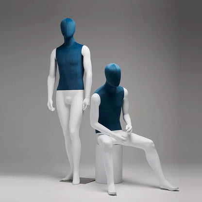 Jelimate Male Full Body Mannequin for Clothes Display,Upper Body Linen Dress Form Painting Bottom Leg,Men Mannequin Torso Display Manikin Dummies