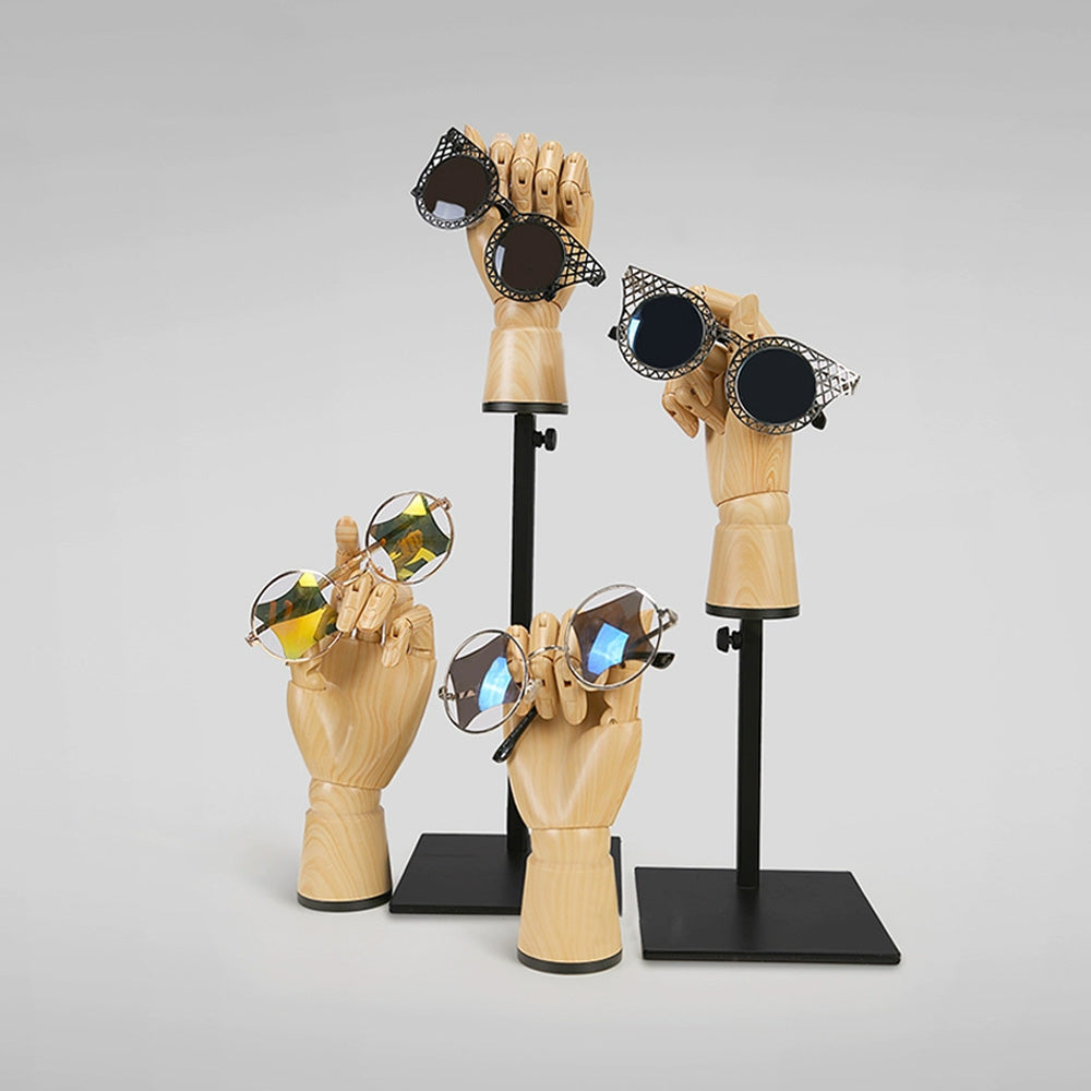 Jelimate Manichino in plastica di alta qualità Mano con dita flessibili Occhiali da sole Anello Espositore per gioielli Modello a mano decorativo per esposizione di gioielleria