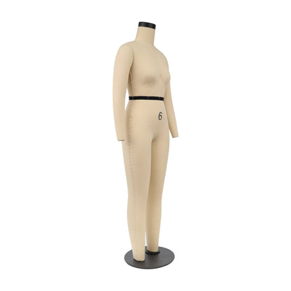 Jelimate US Size 6 Female Half Scale Dress Form For Sewing,Women Half Size Mannequin Full Body,1/2 scale Tailor Mannequin with Detachable Arms Dressmaker Dummy