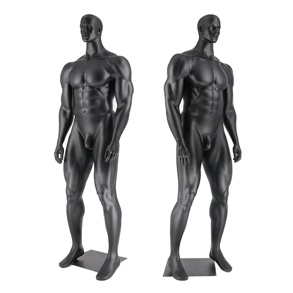 Jelimate Luxury Window Adult Male Mannequin Full Body,Muscle Sport Mannequin Torso With/Without Head,Clothing Dress Form Athletic Mannequin Fitness Model