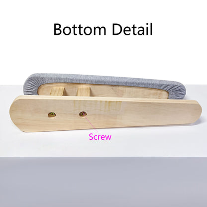 Jelimate Multi-functional Thickened Padded Wooden Ironing Stool Special Clothes Tailor Ironing Board Miniature Sleeve Board Household Pressing Board