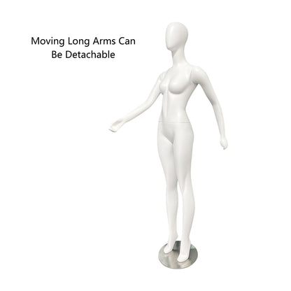 JELIMATE Half Scale Female Full Body Dress Form For Pattern Making,1/2 Scale Miniature Matte White Female Full Body Mannequin For Sewing,Mini Women Display Mannequin Dummy Lady Display Form JM300