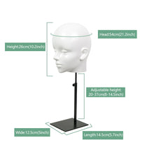 Load image into Gallery viewer, Jelimate Colorful Male Mannequin Head Form,Female Mannequin Head Dress Form,Wig Head Manikin Sunglasses Hat Display Head
