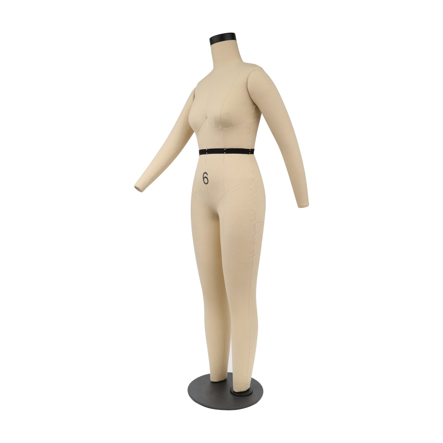 Jelimate US Size 6 Female Half Scale Dress Form For Sewing,Women Half Size Mannequin Full Body,1/2 scale Tailor Mannequin with Detachable Arms Dressmaker Dummy