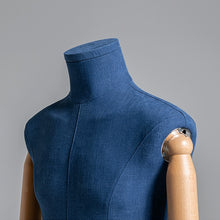 Load image into Gallery viewer, Jelimate Adult Male Display Mannequin Full Body,Colorful Linen Dress Form Men Display Model,Manikin Head Wooden Arms Jewelry Clothing Dress Dummy
