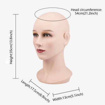 Jelimate Colorful Male Female Mannequin Head Display Dress Form,Wig Hat Headband Sunglasses Jewelry Display Head,Women Men Torso Mannequin Head Stand