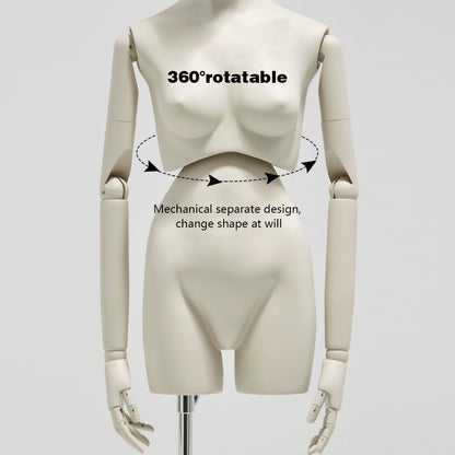 Jelimate Clothing Store Male Kid Female Mannequin Full Body,Window Display Twist Waist Family Dummy,Fiberglass Mannequin Torso Clothing Dress Form