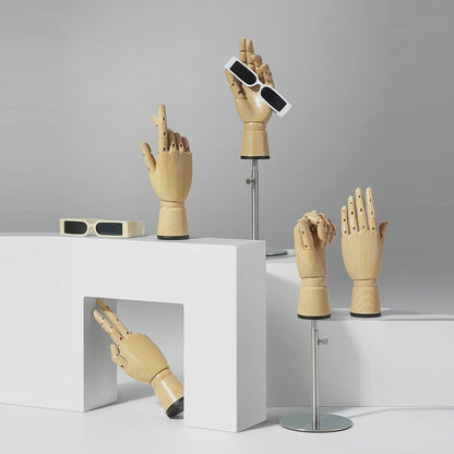 Jelimate High Quality Plastic Mannequin Hand Flexible Fingers Sunglasses Ring Jewelry Display Hand Decorative Hand Model for Jewelry Store Display