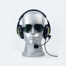 Load image into Gallery viewer, Silver Male Head Mannequin Stand Earphone Earplug Mask Helmet Sunglasses Holder Male Face Head Dress Form for Hat Fashion Wig Head Model
