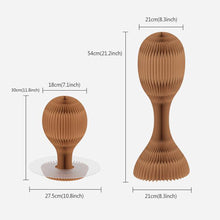 Load image into Gallery viewer, Female Male Kraft Paper Head Mannequin Vintage Hat Display Mannequin Head Hair Scarf Headband Wig Display Head Display Rack
