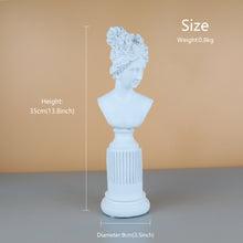 Load image into Gallery viewer, Venus White Bust Statue Mannequin,Wine Cabinet Ornaments Sculpture,Creative Figure Artwork for Living Room /Office Decoration

