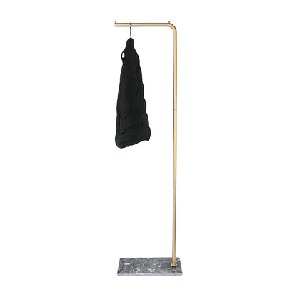 Jelimate Fashion Gold Clothing Rack Marble Hanging Clothes Rack Metal Golden Display Rack Men Kid Women Clothing Shop Shelf Display Clothing Stand Garment Rack