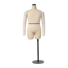 Lade das Bild in den Galerie-Viewer, Jelimate Male Half Scale Dress Form For Sewing,Mini Tailor Mannequin for Fashion Designer Pattern Making,Miniature Men Sewing Mannequin for Fashion School Draping Mannequin
