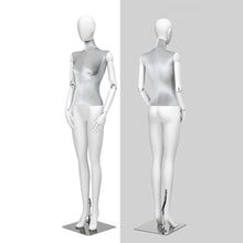 Load image into Gallery viewer, Jelimate Matte White Female Mannequin Full Body,Colorful Velvet Mannequin Torso With White Head Wooden Hand,Wedding Dress Clothing Display Dress Form
