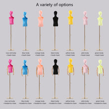 Load image into Gallery viewer, Jelimate Window Display Mannequin Torso Kid Dress Form,Colorful Velvet Dress Form Bust Model,Clothing Dress Form Baby Mannequin Dressmaker Dummy
