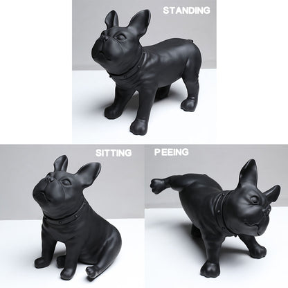 Jelimate Light Luxury Standing Posture Dog Decoration Ornaments Animal Statue Resin Crafts Dog Figurine Colorful Dog Sculpture For Home Study Hotel Living Room Console Hallway Desktop Office Decoration