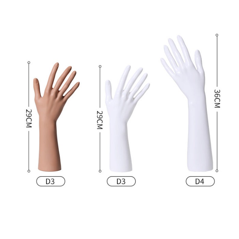 Real Female Silicone Hand Model Stand Hand Form Holder For Bracelet Ring  Display