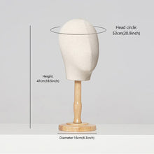 Load image into Gallery viewer, Fully Pinnable Fabric Mannequin Head Stand Wig Mannequin Head Manikin Head Hair Mannequin Head Display Dress Form

