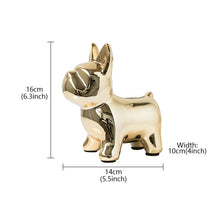 Load image into Gallery viewer, Jelimate Electroplating Dog Mannequin Pet Ornament Colorful Animal French Bulldog Puppy Piggy Bank European Luxury Living Room Decoration
