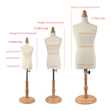 Load image into Gallery viewer, Jelimate Full Pinnable Half Scale Male Dress Form For Pattern Making,1/2 Or 1/3 Or 1/4 Scale Miniature Sewing Mannequin for Men,Mini Tailor Mannequin for Fashion Designer Fashion School
