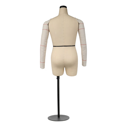 Jelimate Male Half Scale Dress Form For Sewing,Mini Tailor Mannequin for Fashion Designer Pattern Making,Miniature Men Sewing Mannequin for Fashion School Draping Mannequin