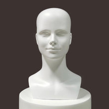 Lade das Bild in den Galerie-Viewer, Female Fiberglass Head Mannequin Hat Sunglasses Mask Cap Headband Wedding Headphone Jewelry Scarves Wig Display Head
