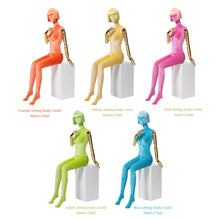 Load image into Gallery viewer, Luxury Half Full Body Female Display Dress Form Mannequin Fashion Lady Colored Velvet Mannequin Torso Model Gold Silver Plate Hand Manikin Head For Wigs Hat Holder
