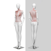 Load image into Gallery viewer, Jelimate Matte White Female Mannequin Full Body,Colorful Velvet Mannequin Torso With White Head Wooden Hand,Wedding Dress Clothing Display Dress Form
