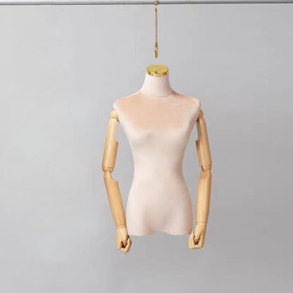 Headless Hanging Female Mannequin Torso Half Body Colored Velvet Mannequin Body Form Display Dress Form Wedding Dress Gown Clothing Store Display Model