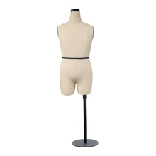 Load image into Gallery viewer, Jelimate Male Half Scale Dress Form For Sewing,Mini Tailor Mannequin for Fashion Designer Pattern Making,Miniature Men Sewing Mannequin for Fashion School Draping Mannequin
