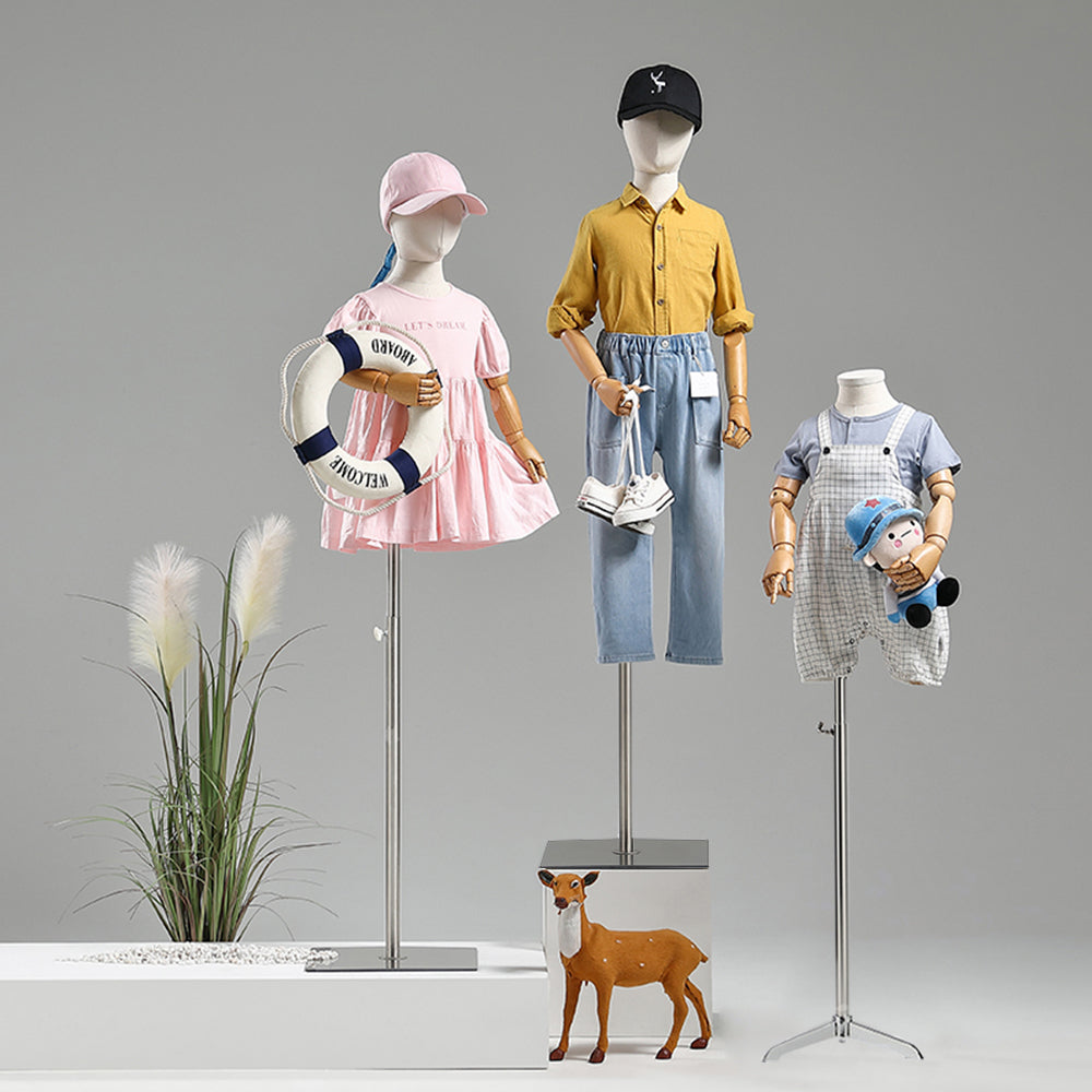 Jelimate Clothing Store Beige Kid Mannequin Torso Display,Canvas Manne –  JELIMATE