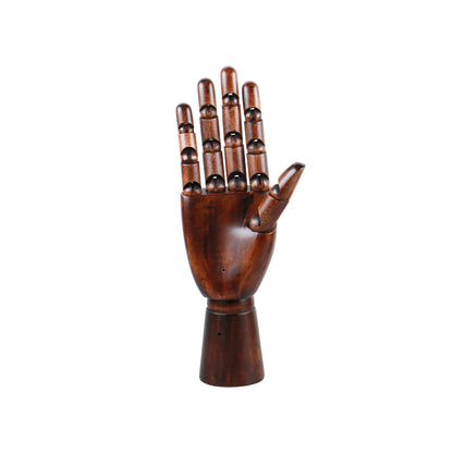 Jelimate Vintage Red Wooden Mannequin Hand Form,Shop Decoration Hand Dress Form,Sunglasses Hat Glove Jewelry Display Hand Model