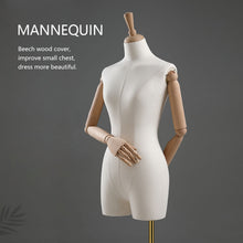 Load image into Gallery viewer, Jelimate Adult Female Headless Mannequin Torso Display Store Window Fabric Dress Form For Sewing Bust Model Display Clothing Rack Hanging Clothes Rack
