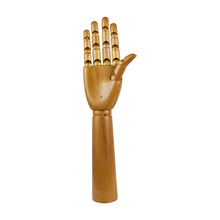 Load image into Gallery viewer, Jelimate Window Display Wooden Mannequin Hand Form,Wood Hand Mannequin Dress Form Stand,Watch Wallet Jewelry Display Hand
