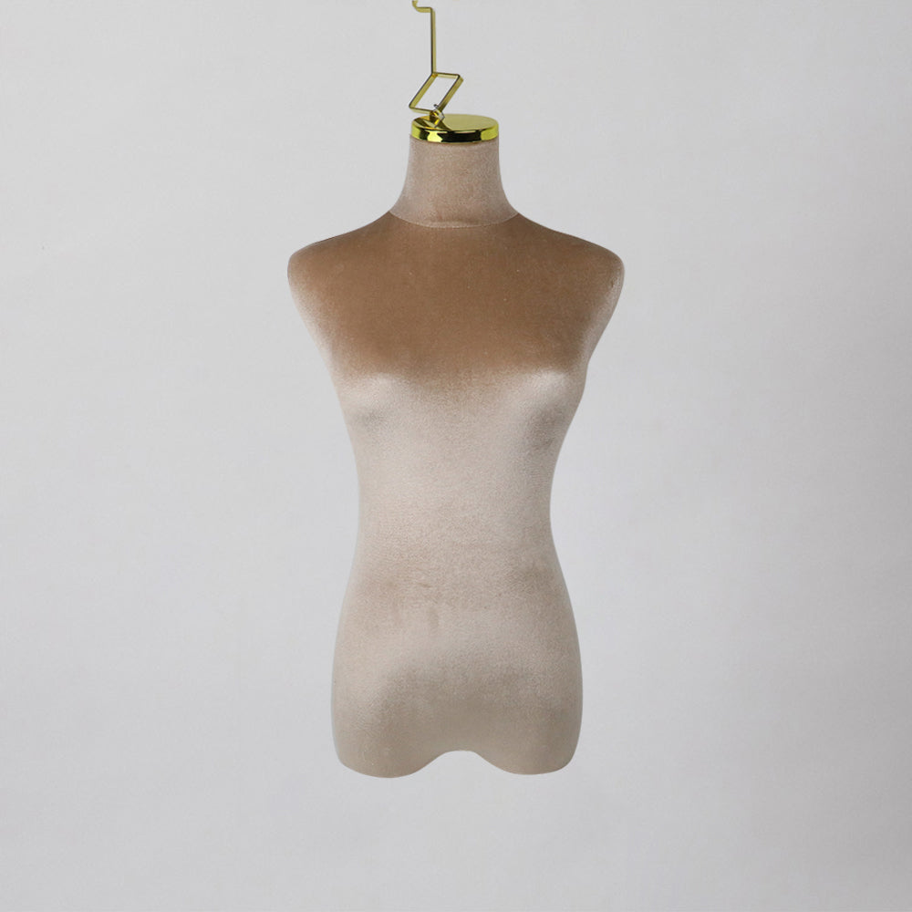 Headless Hanging Female Mannequin Torso Half Body Colored Velvet