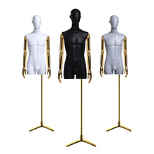 Lade das Bild in den Galerie-Viewer, Luxury Half Body Male Dress Form Sport Mannequin Hat Jewelry Wig Sunglasses Clothes Display Mannequin Stand Men Suit Mannequins
