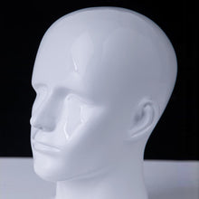Lade das Bild in den Galerie-Viewer, Female Male Fiberglass White Head Mannequin Hat Glasses Mask Cap Headband Wedding Headphone Jewelry Scarf Wig Display Head
