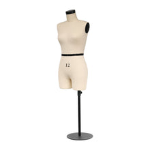 Load image into Gallery viewer, Jelimate Size 12 Female Half Scale Dress Form For Sewing,Mini Tailor Mannequin for Fashion Designer Pattern Making,Miniature Women Sewing Mannequin for Fashion School Draping Mannequin
