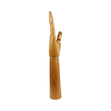 Load image into Gallery viewer, Jelimate Window Display Wooden Mannequin Hand Form,Wood Hand Mannequin Dress Form Stand,Watch Wallet Jewelry Display Hand
