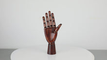 Load and play video in Gallery viewer, Jelimate Vintage Red Wooden Mannequin Hand Form,Shop Decoration Hand Dress Form,Sunglasses Hat Glove Jewelry Display Hand Model
